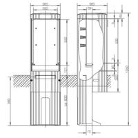 ABN SL135P Zuil voor in de open lucht Inhoud: 1 stuk(s)