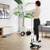 Mini-Stepper met Weerstandsbanden Twist Stepper met Verstelbare Weerstand Zwart