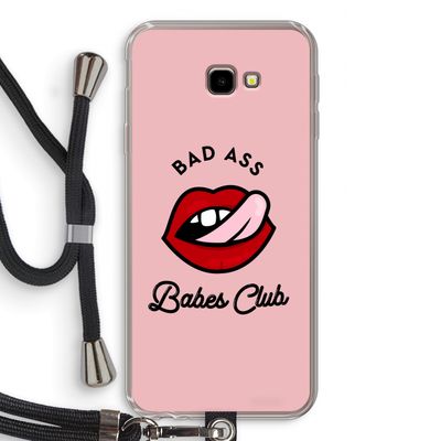 Badass Babes Club: Samsung Galaxy J4 Plus Transparant Hoesje met koord