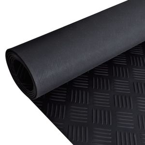 VidaXL Rubberen anti-slip vloermat 2x1m traanplaat