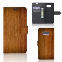 Samsung Galaxy S8 Plus | Book Style Case | Donker Hout
