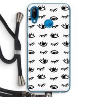 Eye pattern #2: Huawei P20 Lite Transparant Hoesje met koord