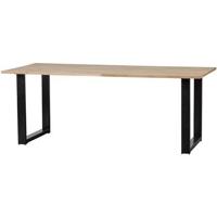 WOOOD Tablo Tafel met U-poot - Eiken - 75x200x90