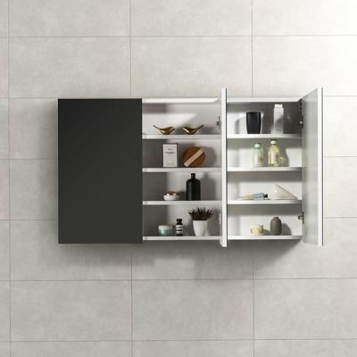 Spiegelkast Tieme in hoogglans wit 120x70x16cm Spiegelkast Tieme in hoogglans wit 120x70x16cm