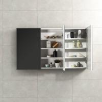 Spiegelkast Tieme in hoogglans wit 120x70x16cm