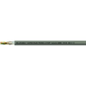 Helukabel 19130-1000 Geleiderkettingkabel S-PAAR-TRONIC-C-PUR 6 x 0.75 mm² Grijs 1000 m