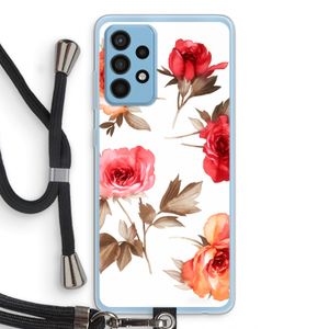 Roosjes: Samsung Galaxy A52 Transparant Hoesje met koord