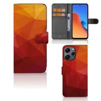 Book Case voor Xiaomi Redmi 12 Polygon Red