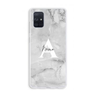 Ivory Marble: Galaxy A71 Transparant Hoesje