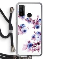 Waterverf bloemen: Huawei P Smart (2020) Transparant Hoesje met koord Waterverf bloemen: Huawei P Smart (2020) Transparant Hoesje met koord