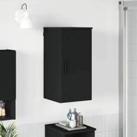 Badkamer Kast met opslag Zwart 30 x 31.5 x 61 cm Bewerkt hout