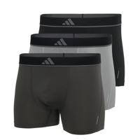 Adidas Boxershorts Micro flex Trunk 3-pack zwart grijs