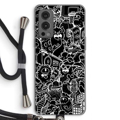 Vexx Black City : OnePlus Nord 2 5G Transparant Hoesje met koord