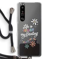 Tough Life: Sony Xperia 1 III Transparant Hoesje met koord