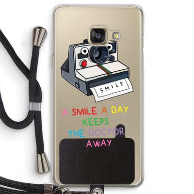 Smile: Samsung Galaxy A3 (2016) Transparant Hoesje met koord
