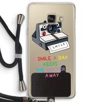 Smile: Samsung Galaxy A3 (2016) Transparant Hoesje met koord