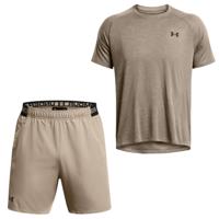 Under Armour Tech Textured Trainingsset Bruin Zwart