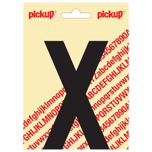 Plakletter Nobel 120mm zwart X