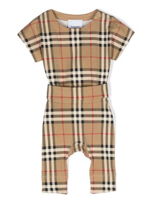 Burberry Kids trousseau de naissance à motif Vintage Check - Tons neutres