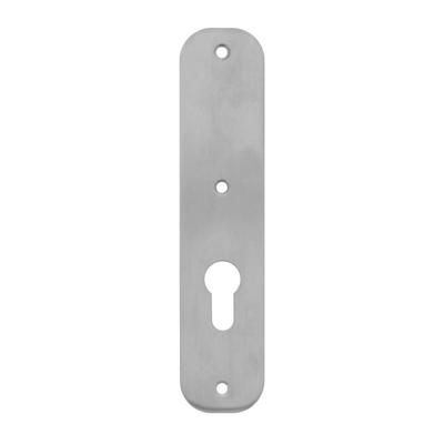 Schild plat 190x42x2mm profielcilindergat 72mm RVS