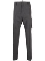 DSQUARED2 pantalon de costume à poches cargo - Gris