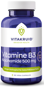 Vitakruid Vitamine B3 Niacinamide 500 mg Flush Free