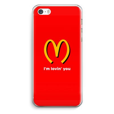 I'm lovin' you: iPhone 5 / 5S / SE Transparant Hoesje