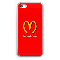 I'm lovin' you: iPhone 5 / 5S / SE Transparant Hoesje
