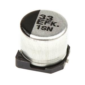 Panasonic Elektrolytische condensator SMD 33 µF 25 V 20 % (Ø) 6.3 mm 1 stuk(s)