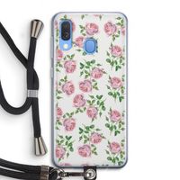 Kleine roosjes: Samsung Galaxy A40 Transparant Hoesje met koord