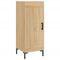 vidaXL Dressoir 34,5x34x90 cm bewerkt hout sonoma eiken - thumbnail