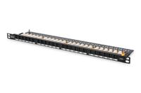 Digitus DN-91624U-SL-SH 24 poorten Netwerkpatchpaneel 483 mm (19) CAT 6 0.5 HE Zwart Ingericht