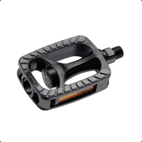 Union pedalen sp-813. 9/16" kunststof, zwart grijs non-slip (hangverpakking)