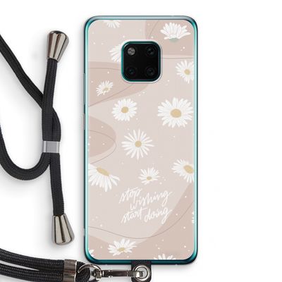 Daydreaming becomes reality: Huawei Mate 20 Pro Transparant Hoesje met koord