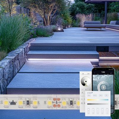20 meter daglicht wit led strip voor buiten complete set