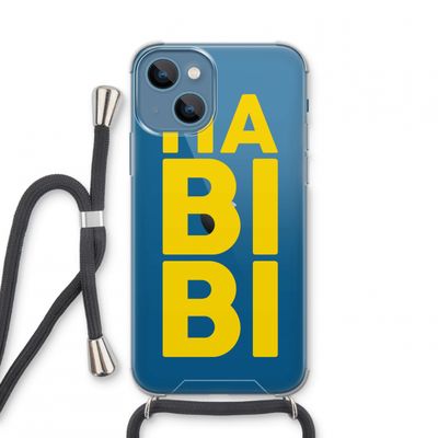 Habibi Majorelle : iPhone 13 mini Transparant Hoesje met koord