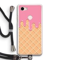 Ice cream: Pixel 3 Transparant Hoesje met koord