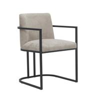 Tower Living Eetkamerstoel 'Archi' Met armleuning, kleur Beige
