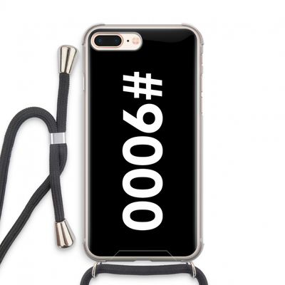 #9000: iPhone 7 PLUS Transparant Hoesje met koord