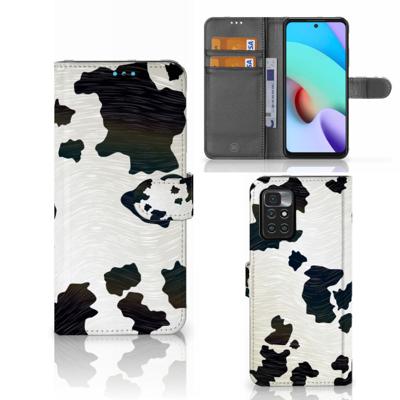 Xiaomi Redmi 10 | Telefoonhoesje | Met pasjeshouder | Koeienvlekken