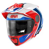 GIVI X.27 Tourer Graphic, Systeemhelm, Wit-Blauw-Rood