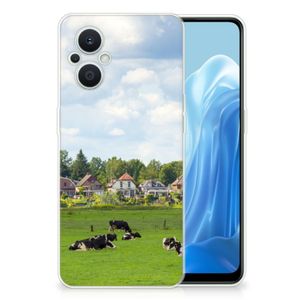 OPPO Reno8 Lite TPU Hoesje Koeien