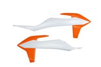 UFO PLAST radiateurafdekking radiator covers ufo ktm white/ orange