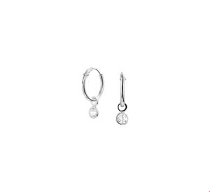 TFT Creolen Zirkonia Zilver Gerhodineerd Glanzend
