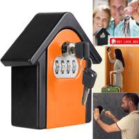 Hut vorm wachtwoord lock opbergdoos veiligheid vak Wandkast veiligheid box (oranje)