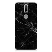 Nokia 2.4 | TPU | Siliconen hoesje | Marmer Zwart - Origineel Cadeau Vader