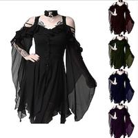 Retro vintage Punk Gothic Middeleeuws Jurken Gemaskerd Bal Heks Dames Halloween Halloween Evenement / Feest Kleding Lightinthebox