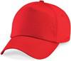 Beechfield CB10 Original 5 Panel Cap - Bright Red - One Size