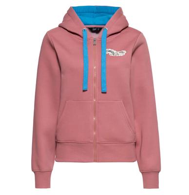 Queen Kerosin Hottie On The Run Zipper Hoodie Rose-2XL