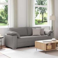 Bank met kussen Taupe 219 x 77 x 82 cm Stof